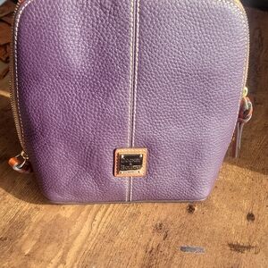 Dooney & Bourke Plum Leather Bag